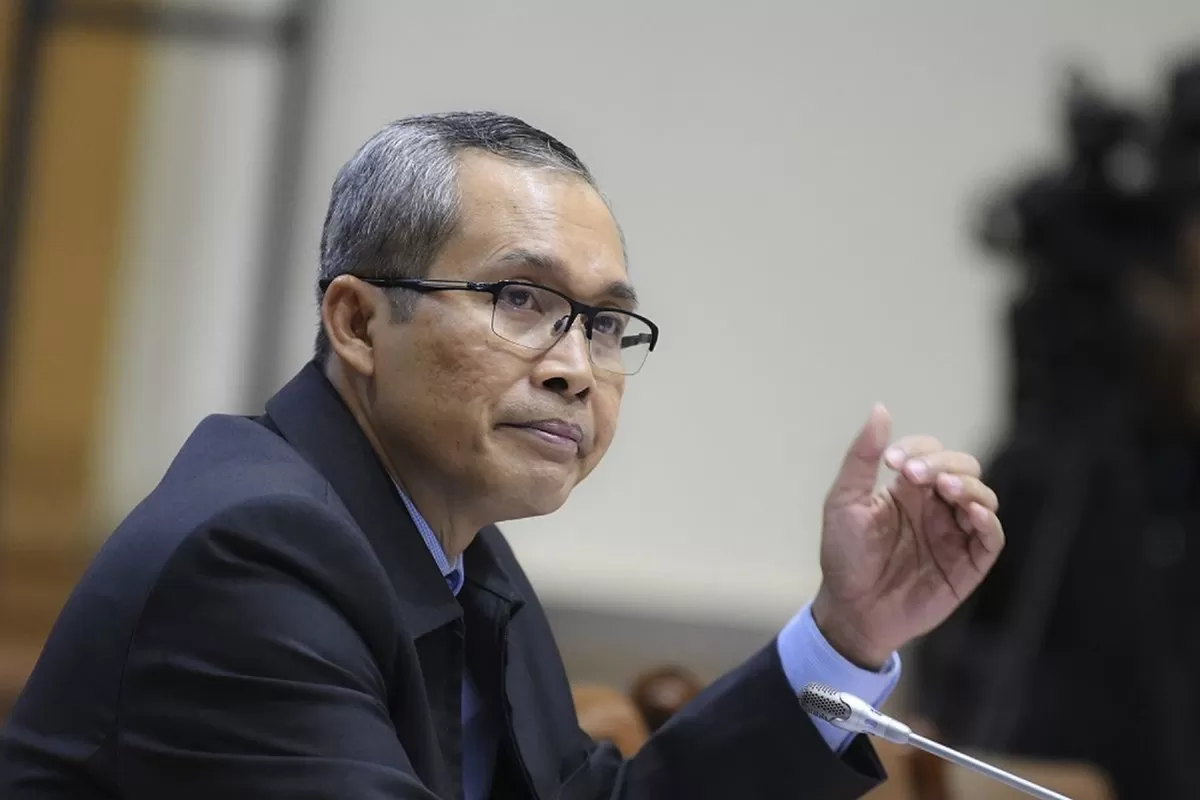 Alexander Marwata menyampaikan pernyataannya dalam rapat dengar pendapat umum di Badan Legislasi (Baleg) DPR RI di Kompleks Parlemen Senayan, Jakarta