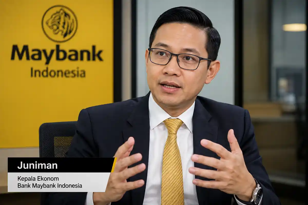Juniman Kepala Ekonom Bank Maybank Indonesia menganalisis proyeksi inflasi April 2026.