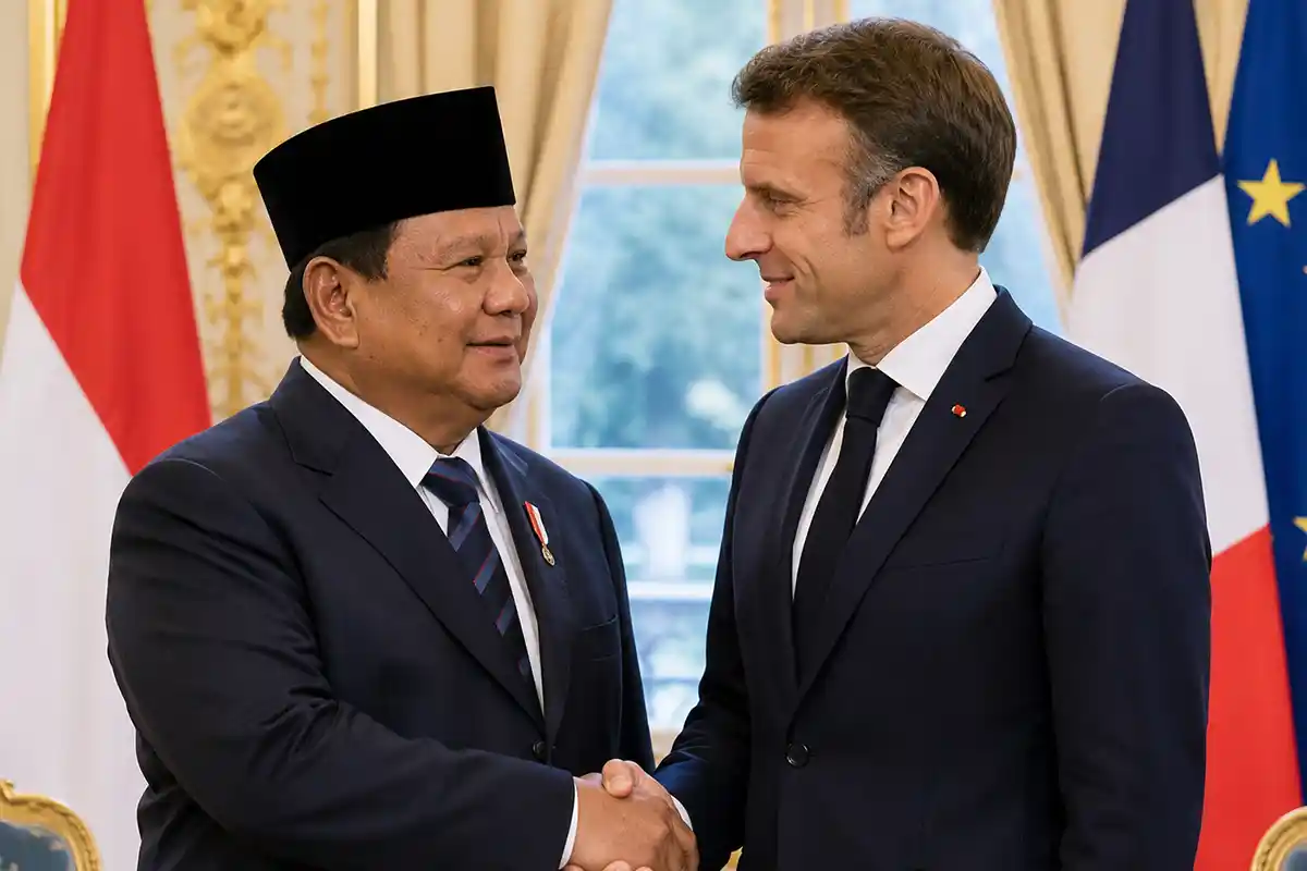 Pertemuan diplomatik Presiden Prabowo Subianto dengan Presiden Prancis Emmanuel Macron.